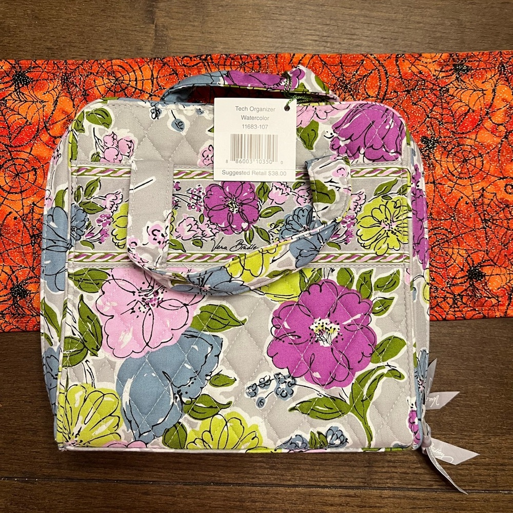 NET Vera Bradley Watercolor Floral Tech Organizer